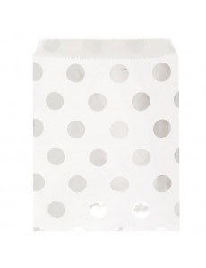 Sacos Papel Bolas Prata